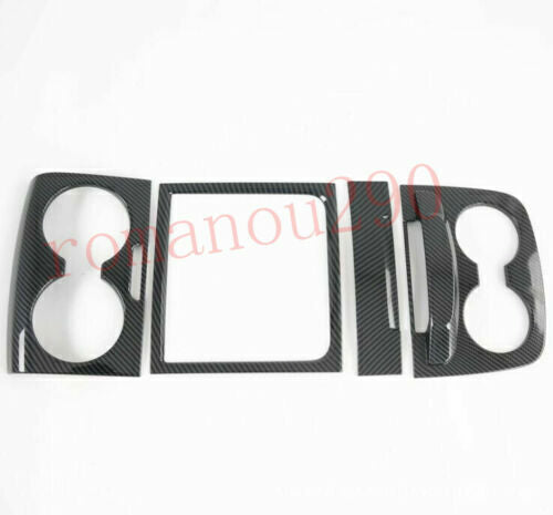 For RAV4 2006-2012 Black Wood Grain Center Console Navigation Frame Cover v