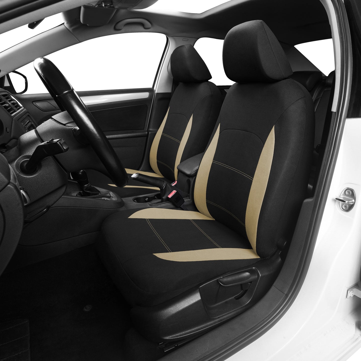 5- for seat car for seat covers, complete set, front and backrest cushions, protective and breathable. n