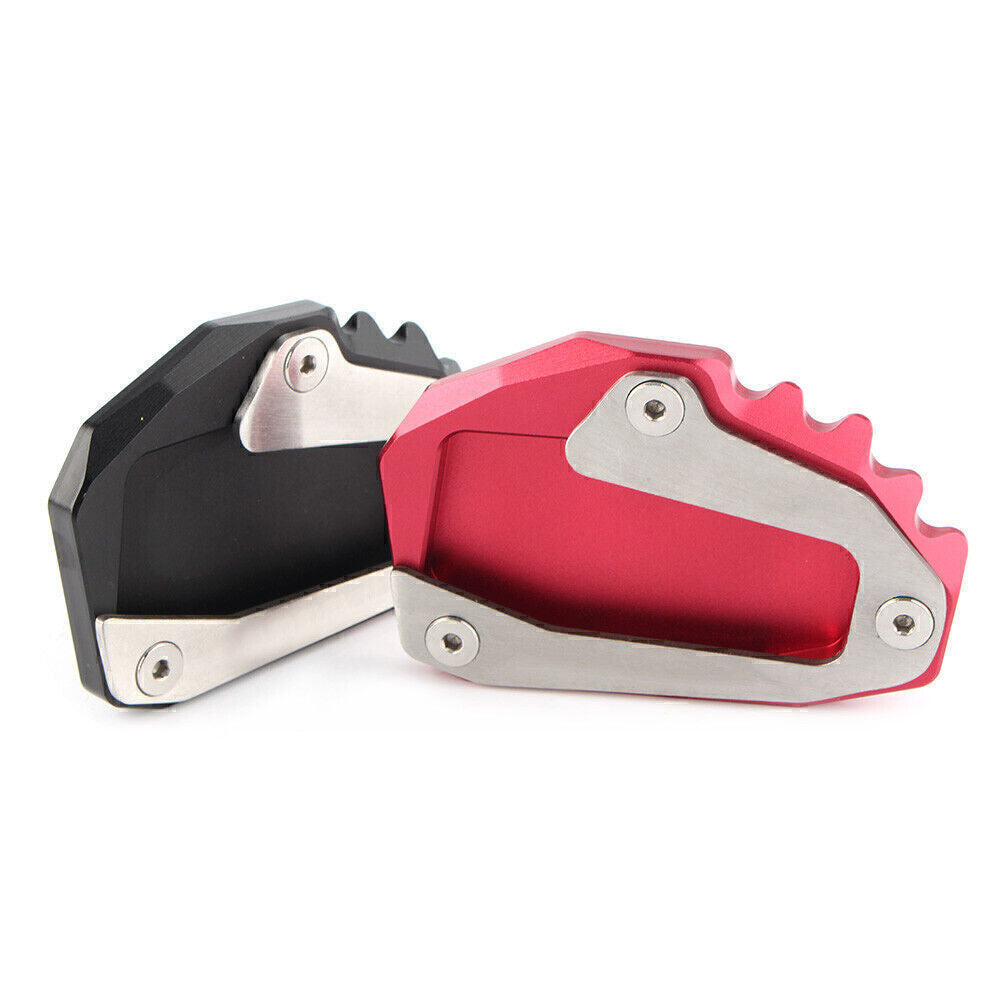 for Ducati Monster/Multistrada Red Side Kickstand Foot Stand Extension Plate Pad Q