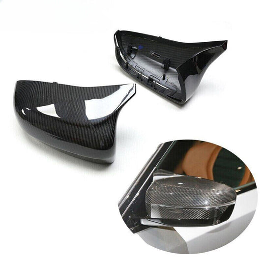 Fit for BMW M5 M8 F90 F91 F92 F93 A Pair Dry Carbon Fiber Side Mirror Cover Cap