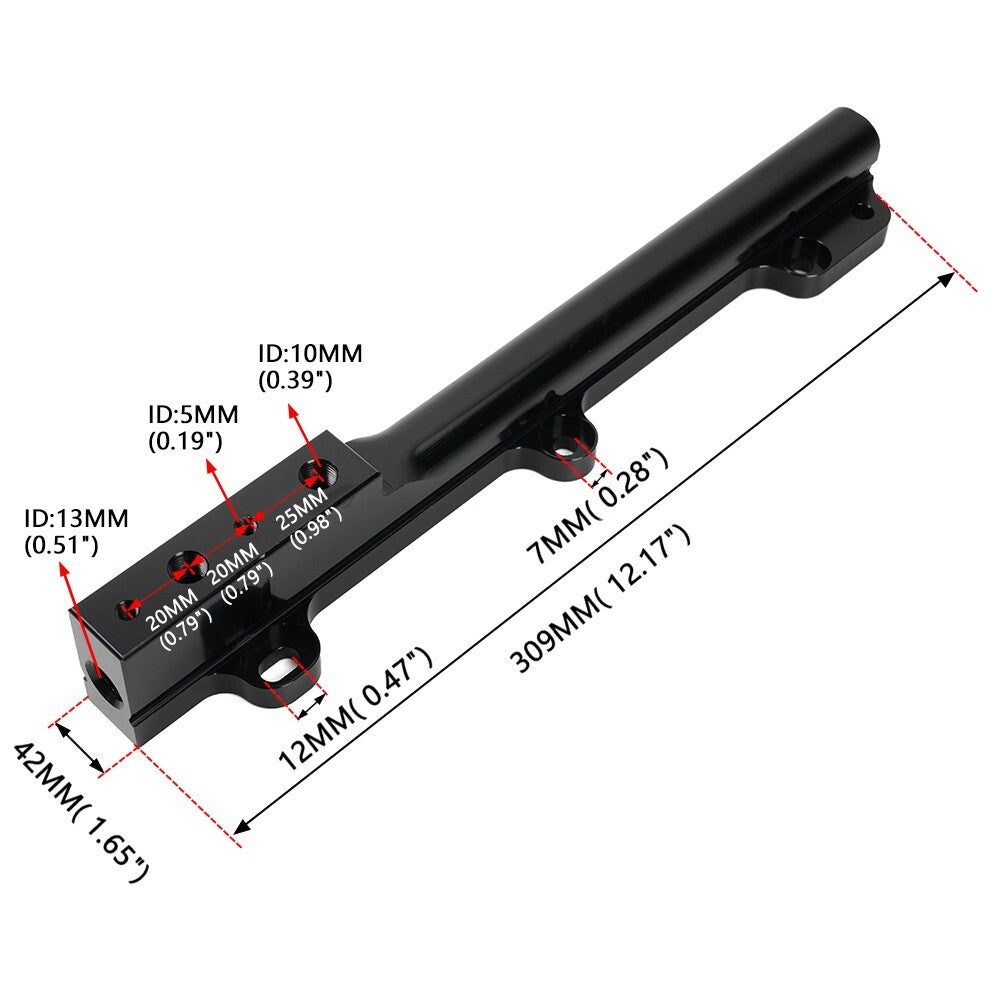 D Series High Flow Fuel Rail Kit for Civic CR-X D15B7 D15B8 D16A6 D16Z6
