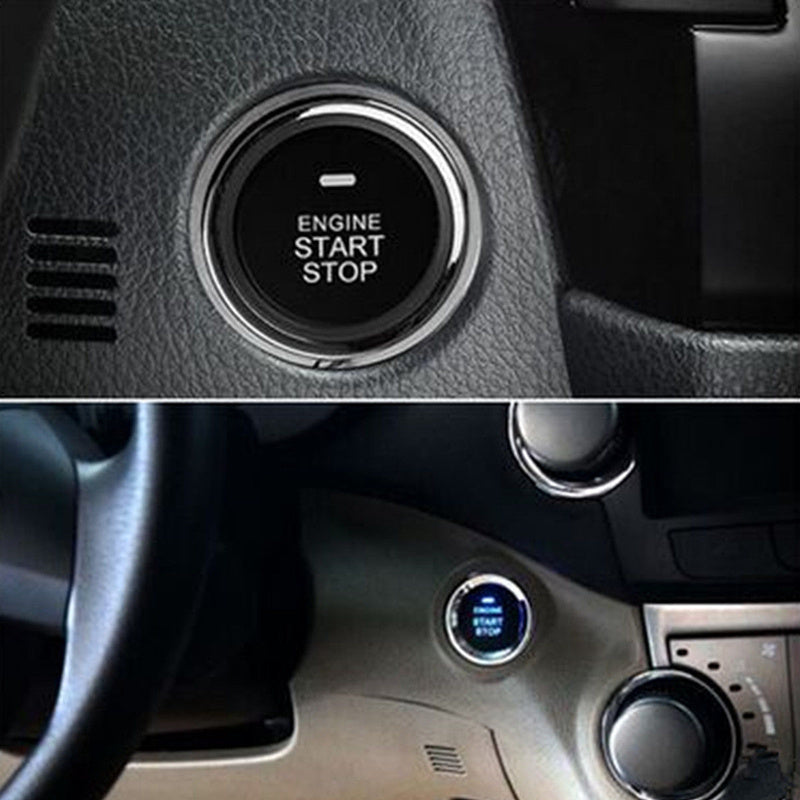 Auto Car Alarm Security System Engine Starter Keyless Entry Push Button Kit Set