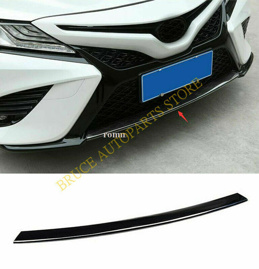 ABS Piano Black Front Bumper Moulding Cover Trim for Toyota for Camry SE XSE 2018-20