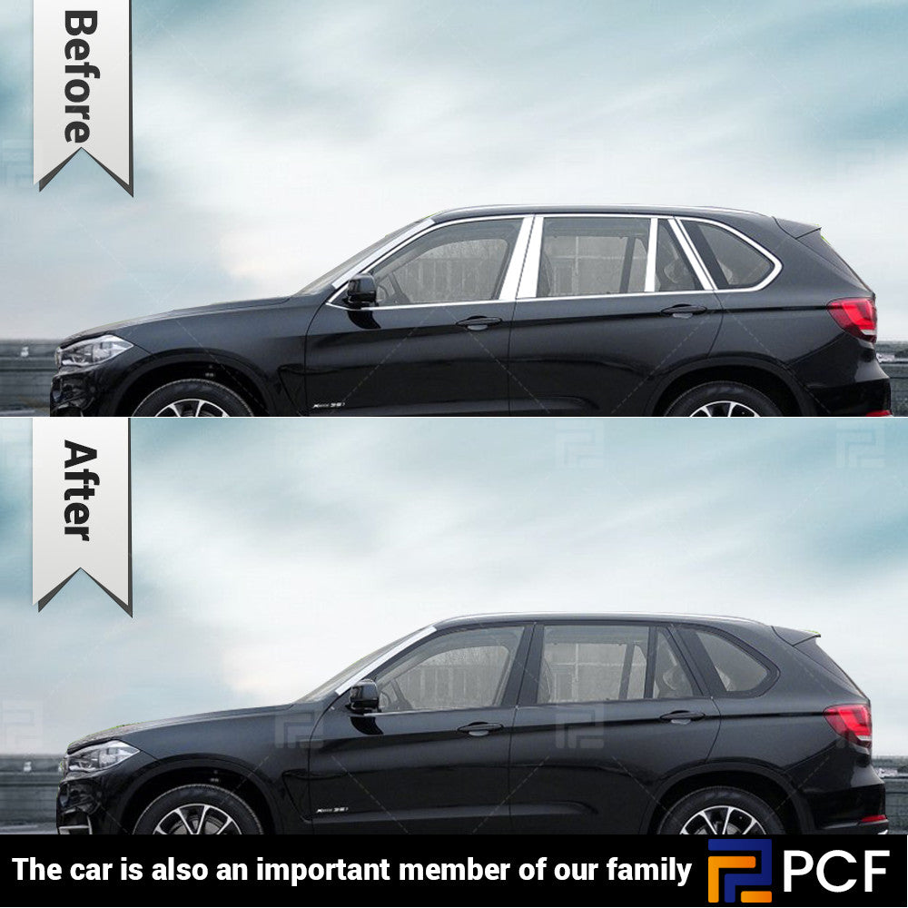 Black Window Moulding Strip Weatherstrip Trim Cover For X5 15 16 17 2018 B n