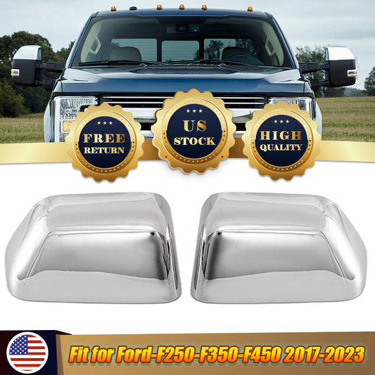 Top Half for CHRome Mirror Protective Cover for F250 F350 F450 F550 Super Duty 2017+- v