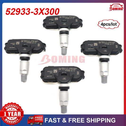 4PCS 52933-3X300 TPMS Tire Pressure Sensor for Hyundai for Elantra HD MD 434MHz