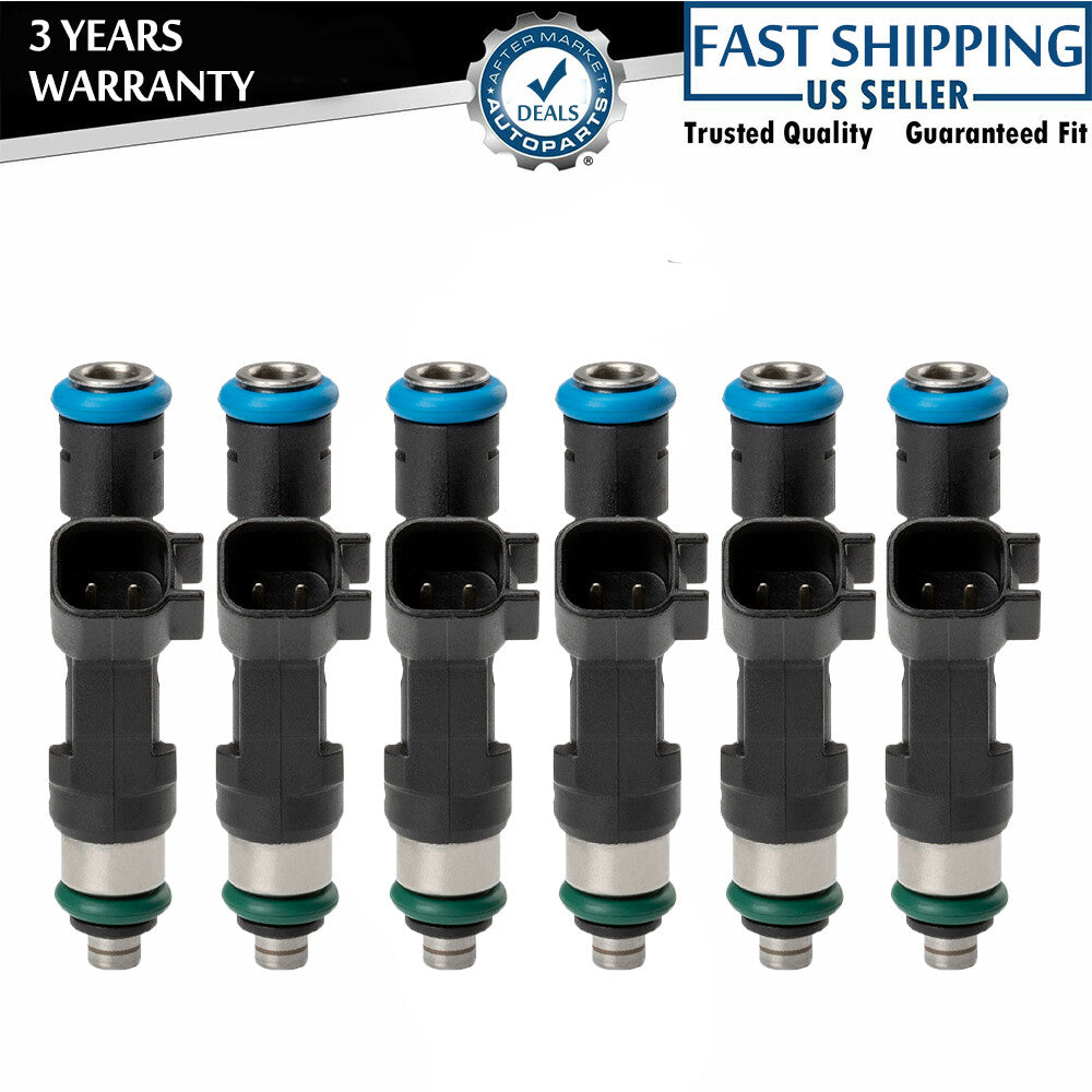 Set of 6 Fuel Injector for Chrysler Town Country 3.3L 3.8L 2008-2010 New
