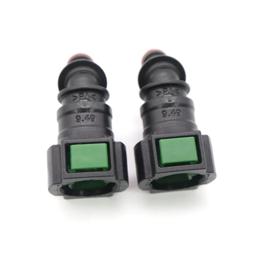 Car 2pcs Fuel Line Hose Pipe Quick Release Female Connector 9.49mm ID6 8x6 135¡ã Q