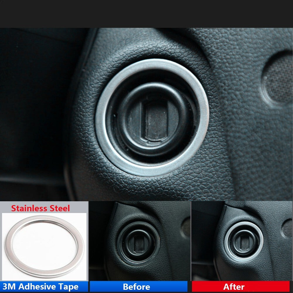 Apply To Stainless for Mercedes-Benz W212 C218 Car Ignition Key Hole Cover Trim