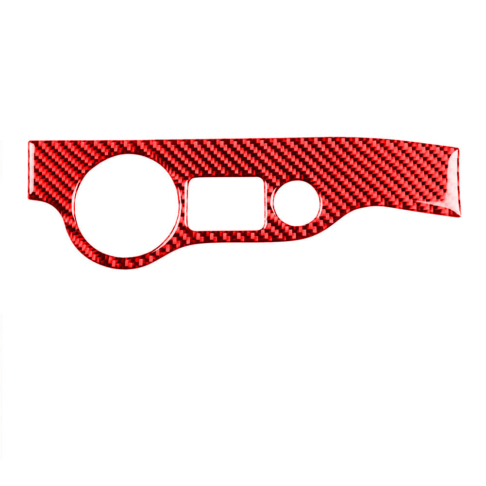 3X Red Glove Box Panel Trim Cover Decor Carbon Fiber For Tacoma 2012-2015 v