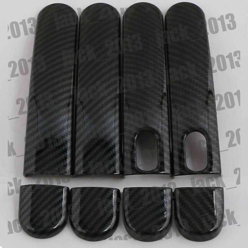 for VW for Jetta MK6 2012-2018 carbon fiber for Smart Holes Door Side Handle Cover Trim