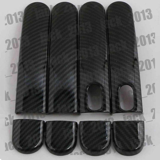for VW for Jetta MK6 2012-2018 carbon fiber for Smart Holes Door Side Handle Cover Trim