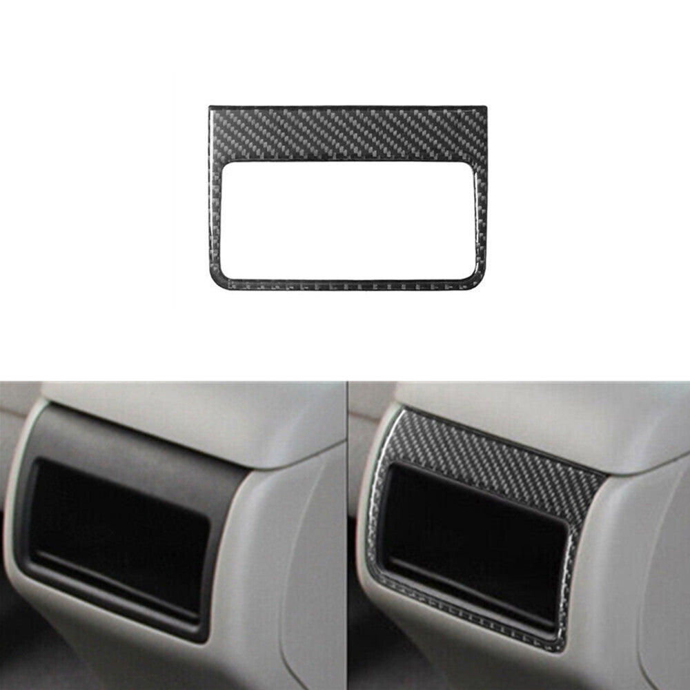 Interior Carbon Fiber Rear Center Armrest Trim Cover for Toyota for Camry 2012-2014