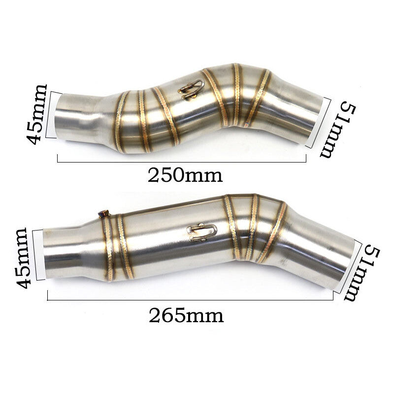 Mid Connect Pipe for Kawasaki Z1000 2010-2019 Motorcycle Exhaust Pipe Slip On