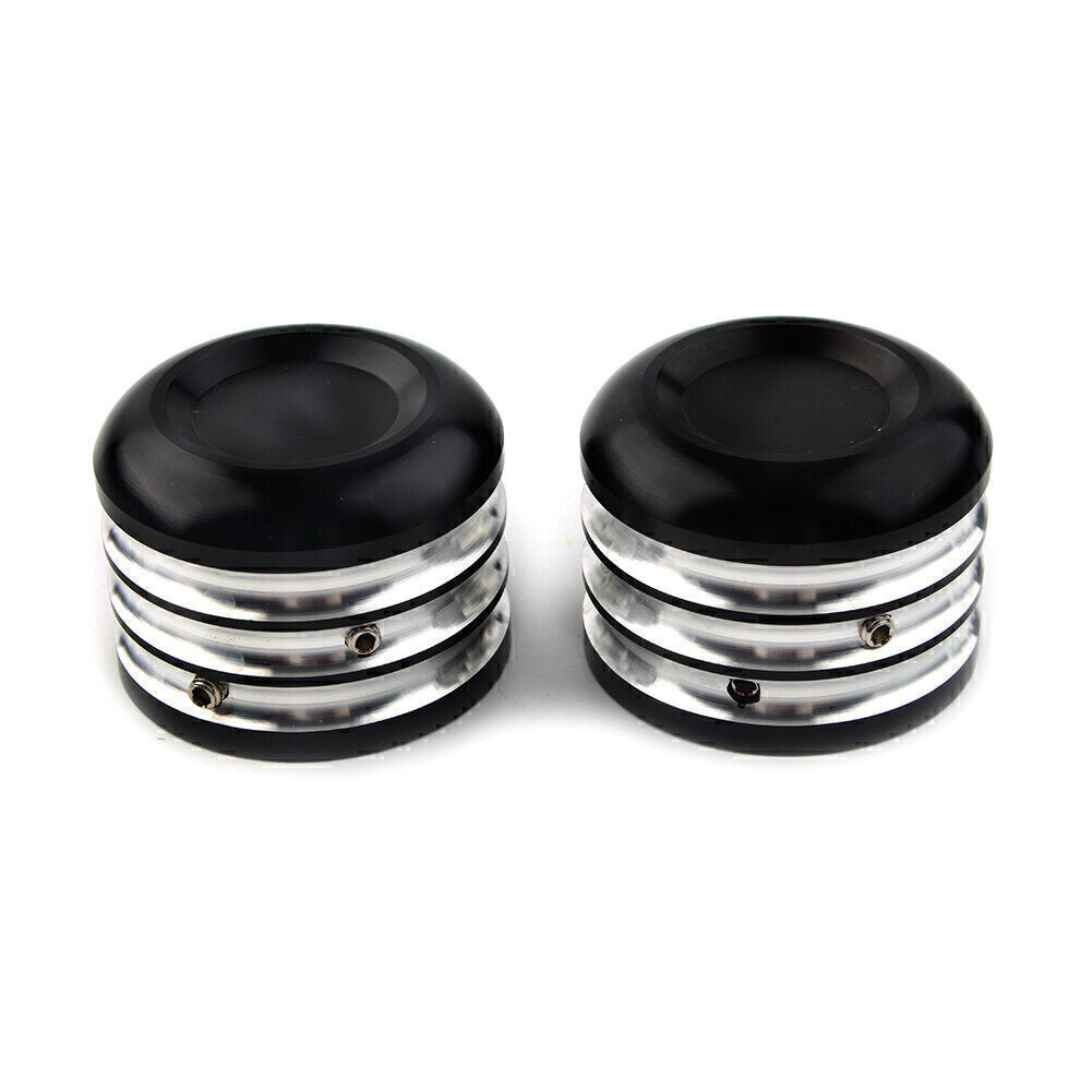 CNC Front Axle Cap Nut Cover Black Fit for Harley Dyna Electra Glide Sportster Q