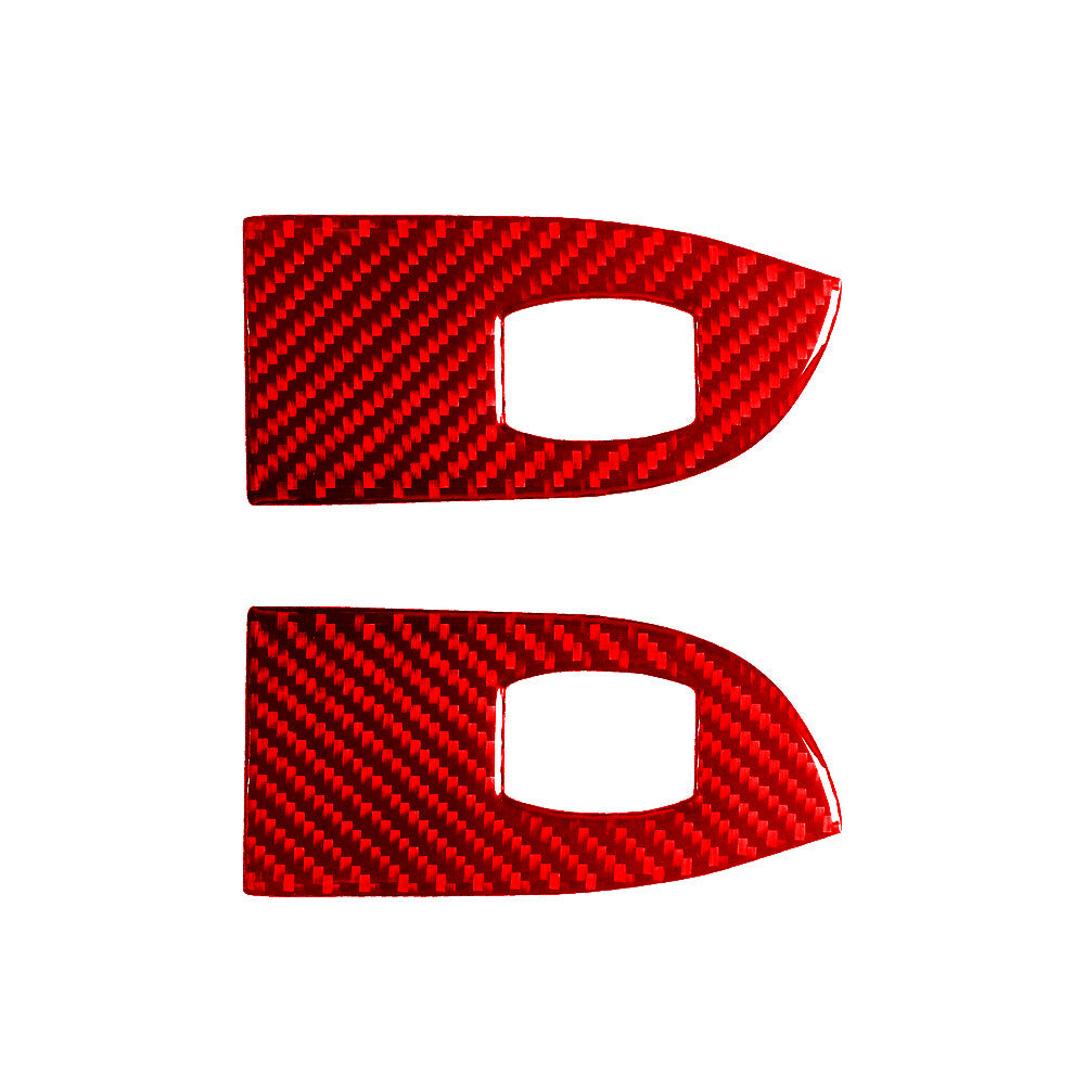 Red Carbon Fiber Central Console Side Cover Trim for Mazda MX-5 Miata 2009-2015 v