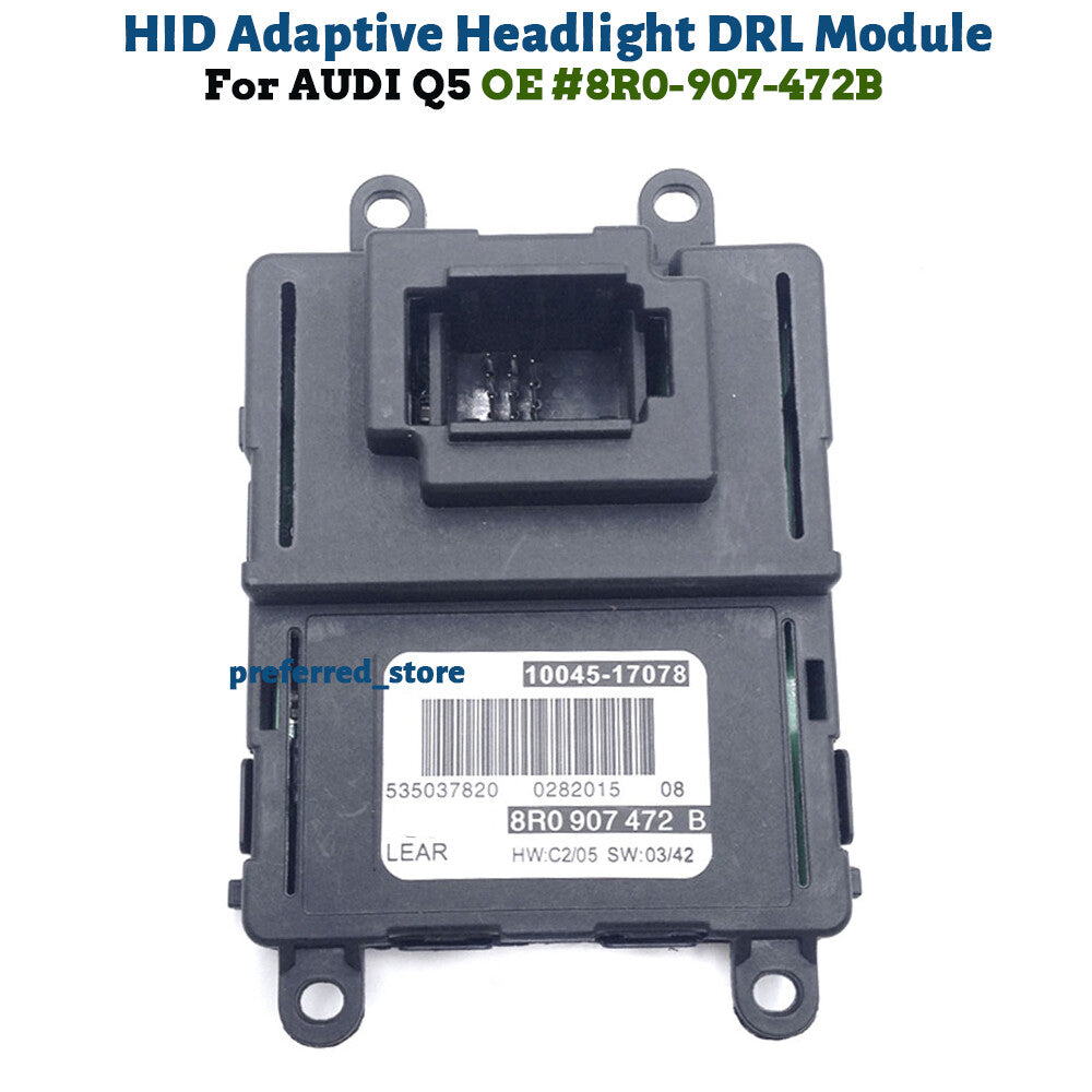Xenon HID Adaptive Headlight DRL Module 8R0 907 472 B- for Audi Q5 2009 - 2010 v