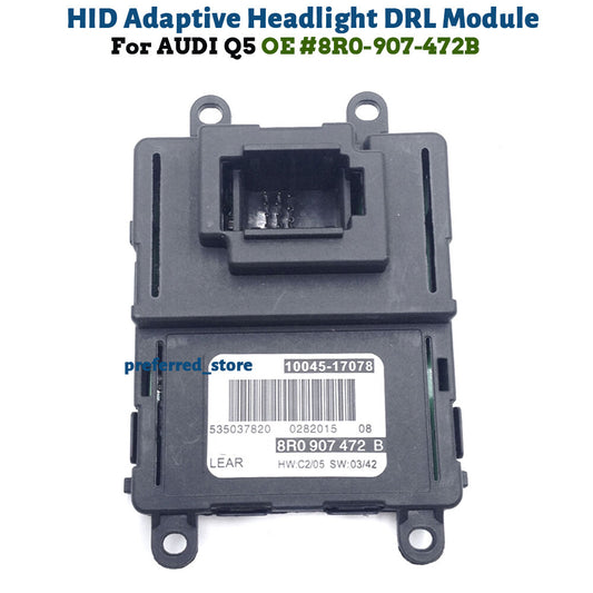 Xenon HID Adaptive Headlight DRL Module 8R0 907 472 B- for Audi Q5 2009 - 2010 v