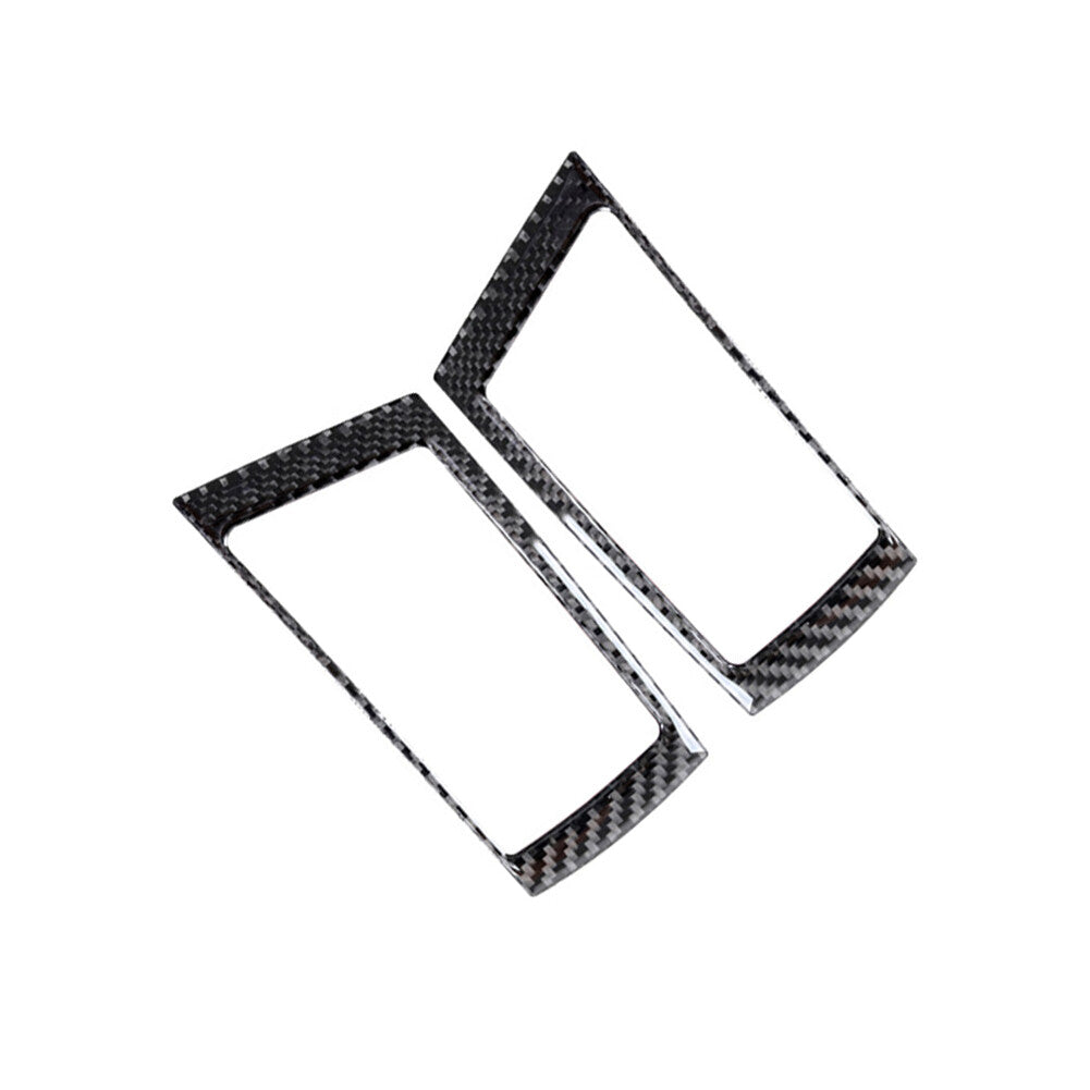 for Audi A4 2017-2019 Red Carbon Fiber Rearview Mirror Anticollision Cover Trim v
