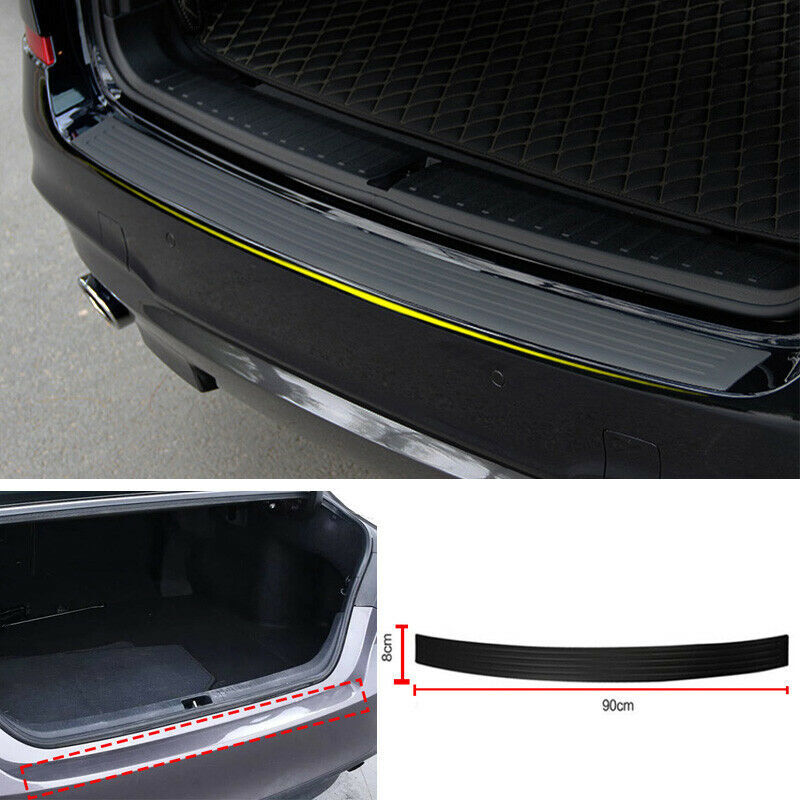 2018-2022 Black Soft Rubber Rear Bumper Sill Plate Protector for Toyota for Camry
