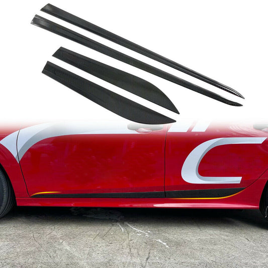 Carbon Fiber Car Door Side Body Mouldings Cover Trim for Honda for Civic 2022-2023