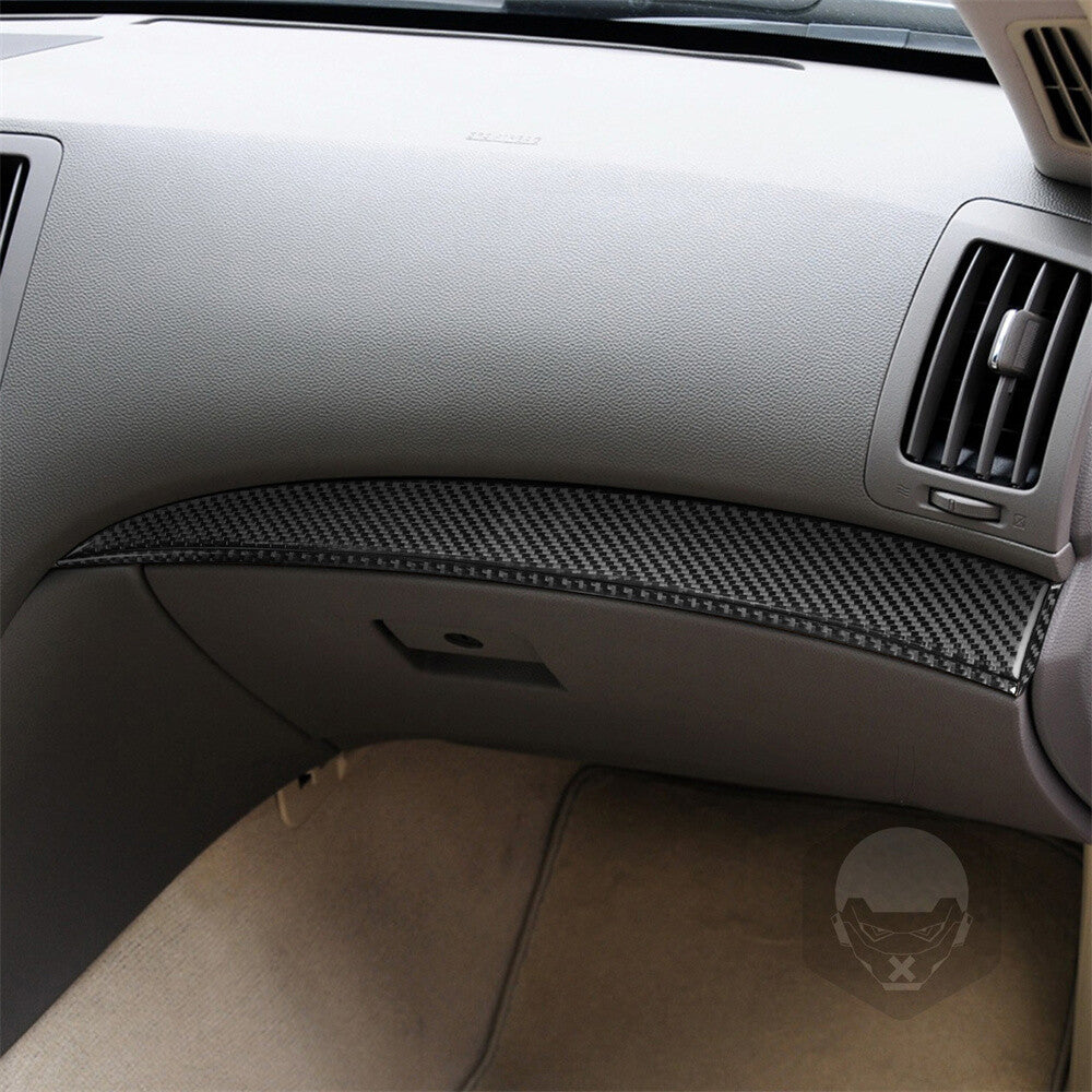 Carbon Fiber Dashboard for Co -pilot Panel Cover Fit for Infiniti G37 Sedan 2007-2013