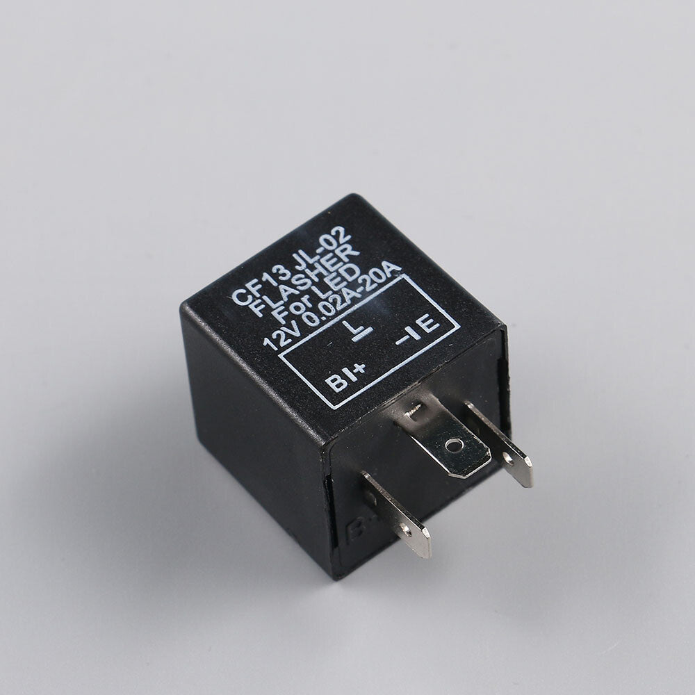 3 Pins Fix LED Flasher Flash Relay for Turn Signal Lamp Hyper Flash Universial Q