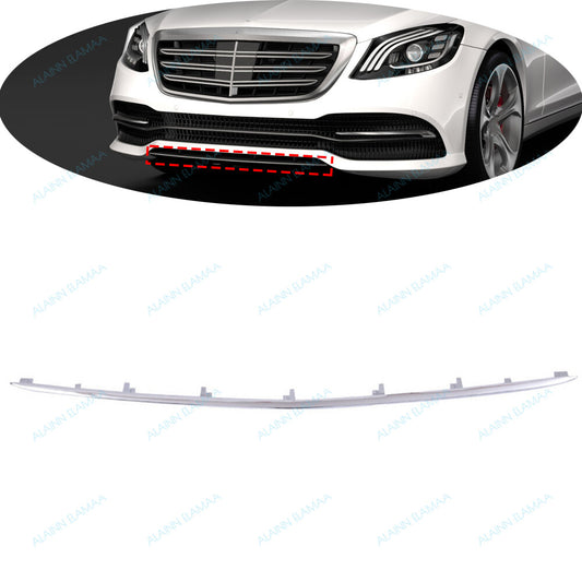 Front Bumper Molding Cover Trim r Fit for Mercedes for Benz S Class W222 2018-2020