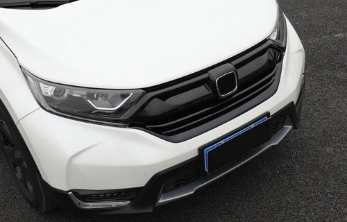 3P for Honda CR-V 2017-2022 Glossy Black Front Bumper Grill Grille Strips Cover