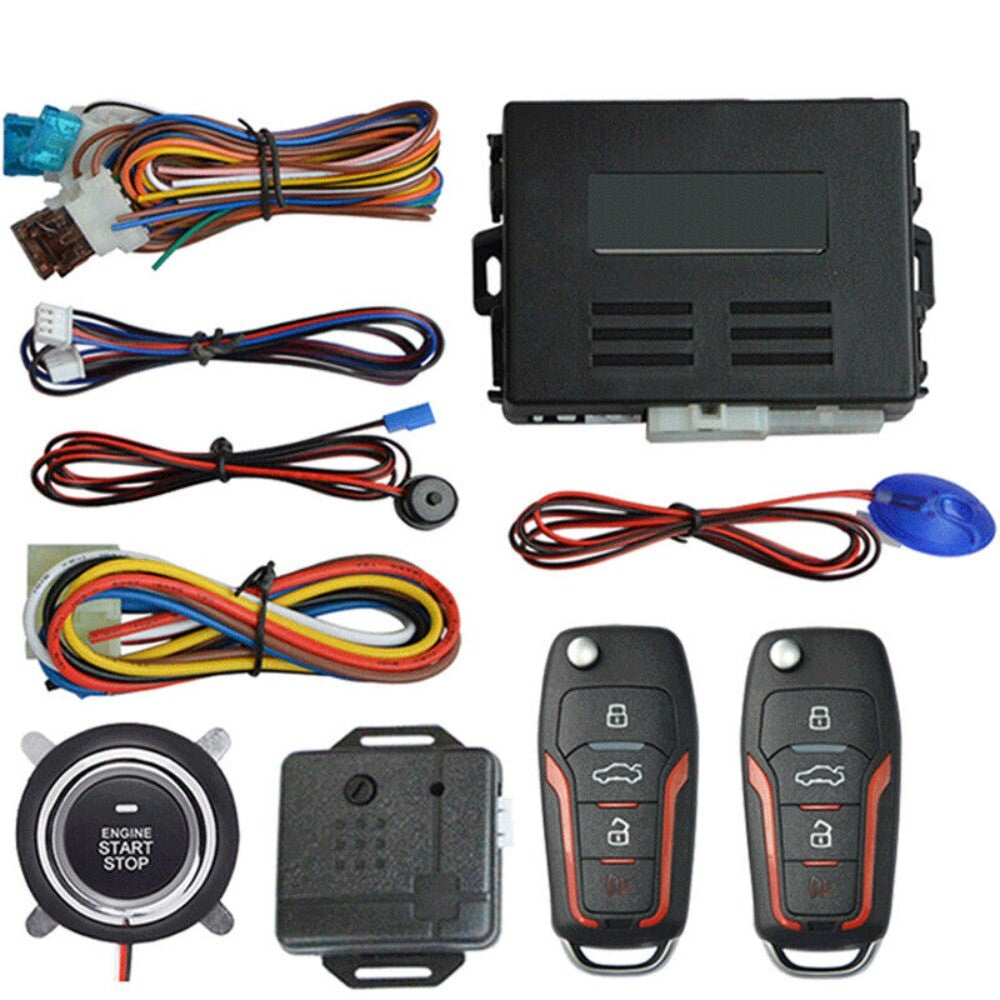 Remote Concrol Car Engine Start & Stop Button Switch Keyless Entry Central Lock n