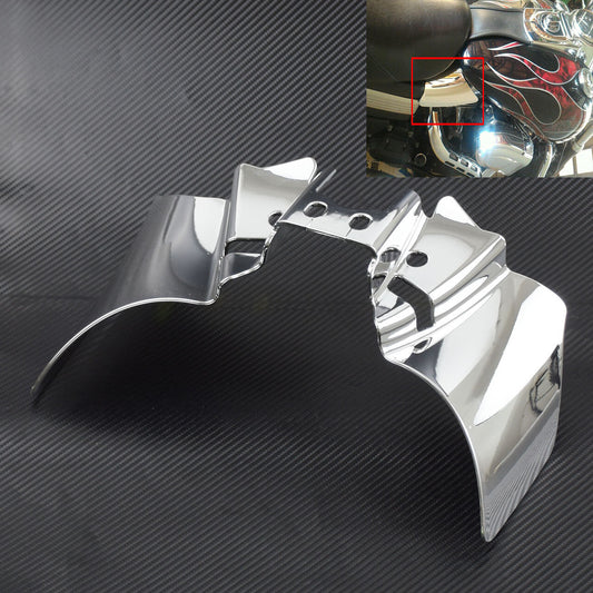 Chrome ABS Reflective Saddle Heat Air Deflector Fits for Harley Dyna 1999-2017