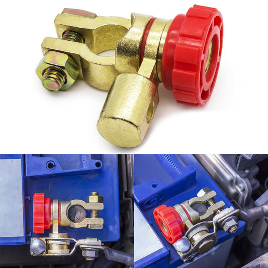 Universal Car Battery Disconnect Switch Isolator Cut Off Switch 17mm (Red) v