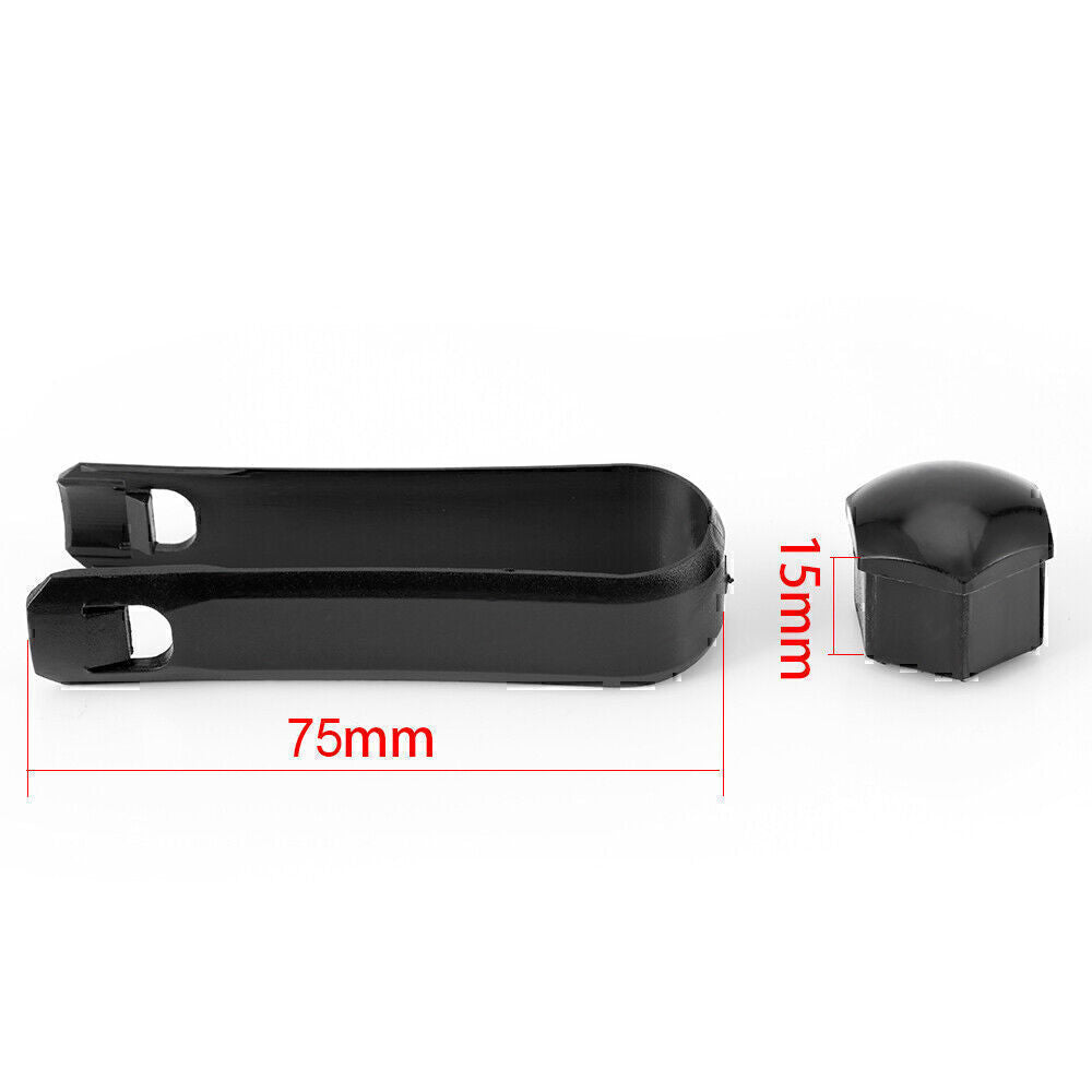 20PCS 17mm Car Wheel Lug Nut Bolt Center Cover Black Caps Tool for Audi for VW Skod
