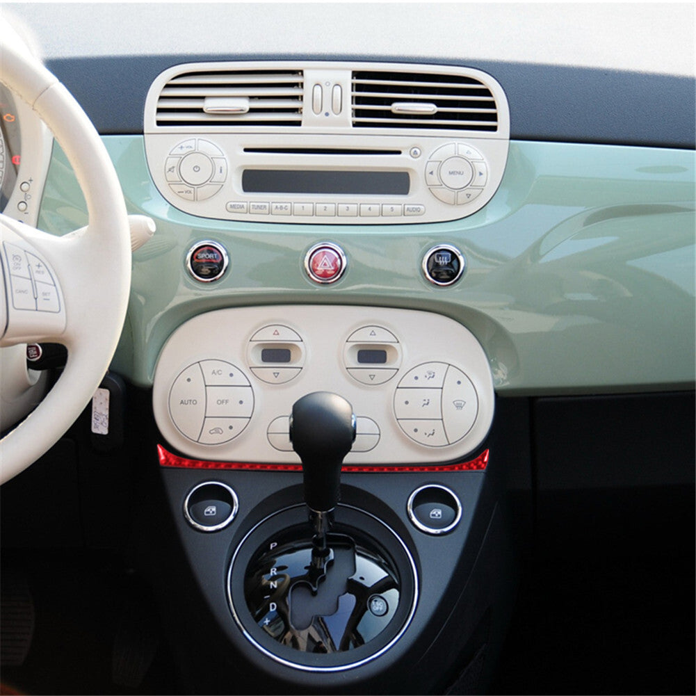Red Carbon Fiber Door Locker Switch Panel Trim Cover for VW for Golf 7 MK7 2014-2019 v