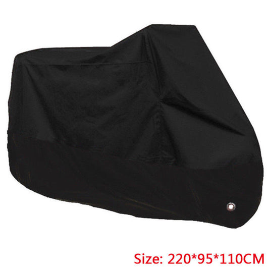 Motorcycle and electric bicycle protective case, all black, waterproof, outdoor, rainproof, and UV resistant. n