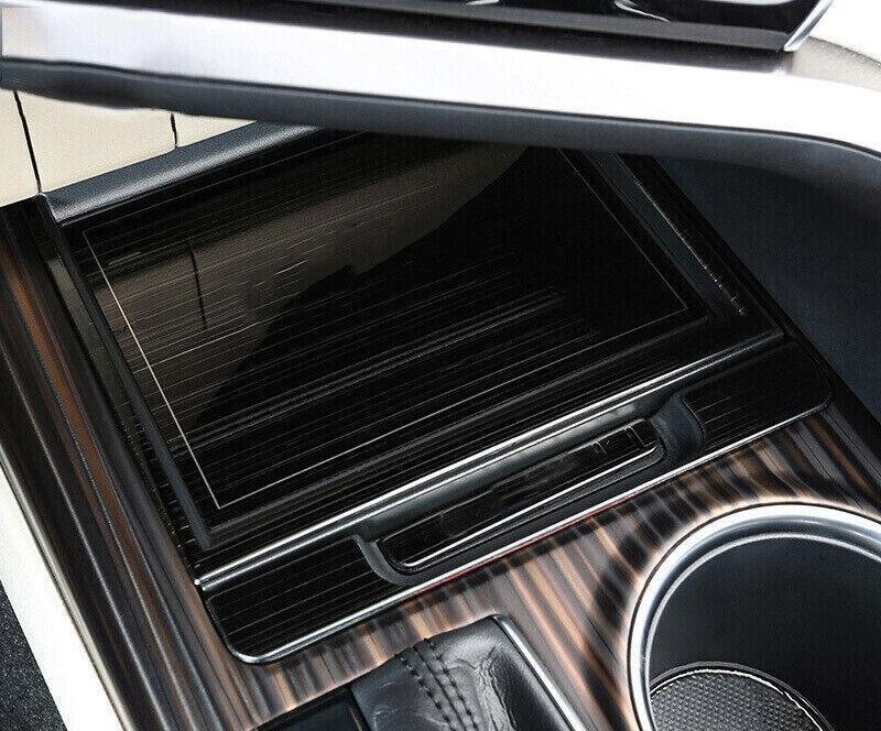 for Toyota for Camry 2018-2022 Black Titanium Middle Console Storage Box Cover Trim