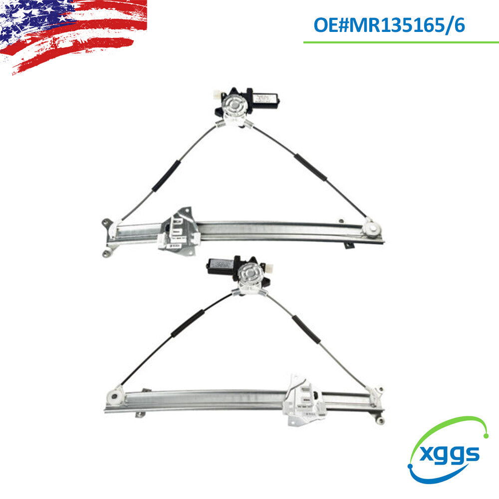 Two MR135166 power window lift adjusters for Mitsubishi Montero 92-00 (Front LH+RH). Q