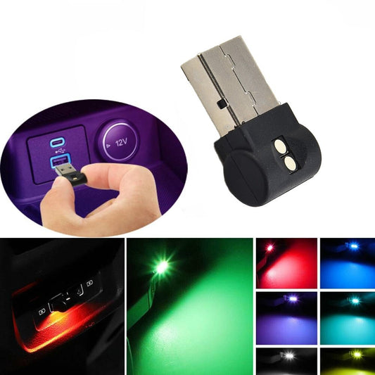 for Mini USB RGB LED tube neon light decorative color car neon interior