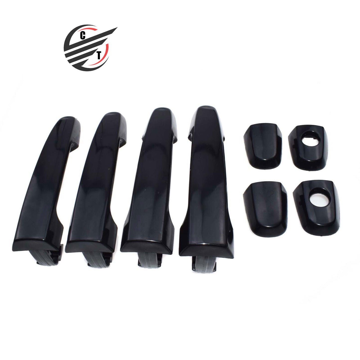 for TOYOTA for Camry Outside Door Handle Front Rear Left Right Smooth Black New 4pcs