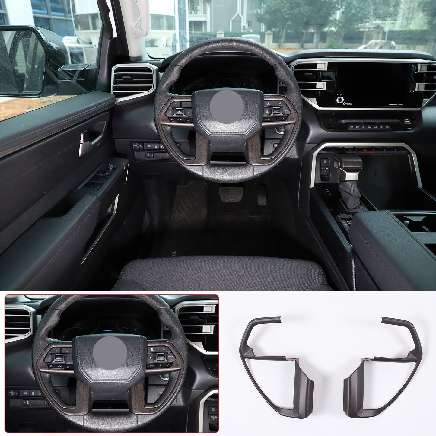 Black internal storage sink shock absorber cover suitable for Cadillac for Escalade 21-23 - v