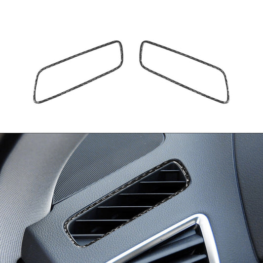 2Pcs Defroster Air Vent Trim Cover Decoration Carbon Fiber for Audi Q5 2009-2017