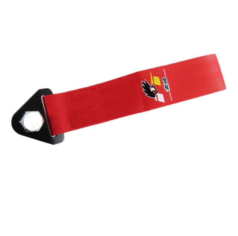 Car tow front cover, rear trunk, bumper, tow hook, red Mugan General
