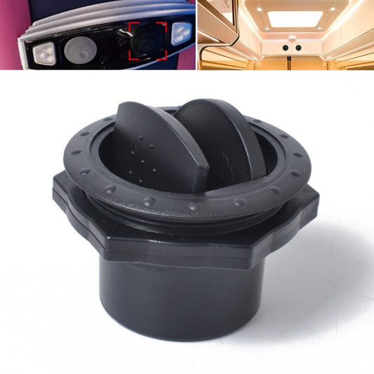 Black Vent Air Outlet Rotating Round Ceiling Universal For Car RV Bus ATV A/C