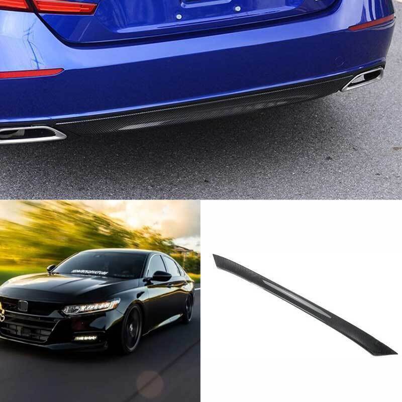 for Honda Accord 10th 2018-2022 Carbon Fiber Rear Bumper Strip Guard Cover Trim