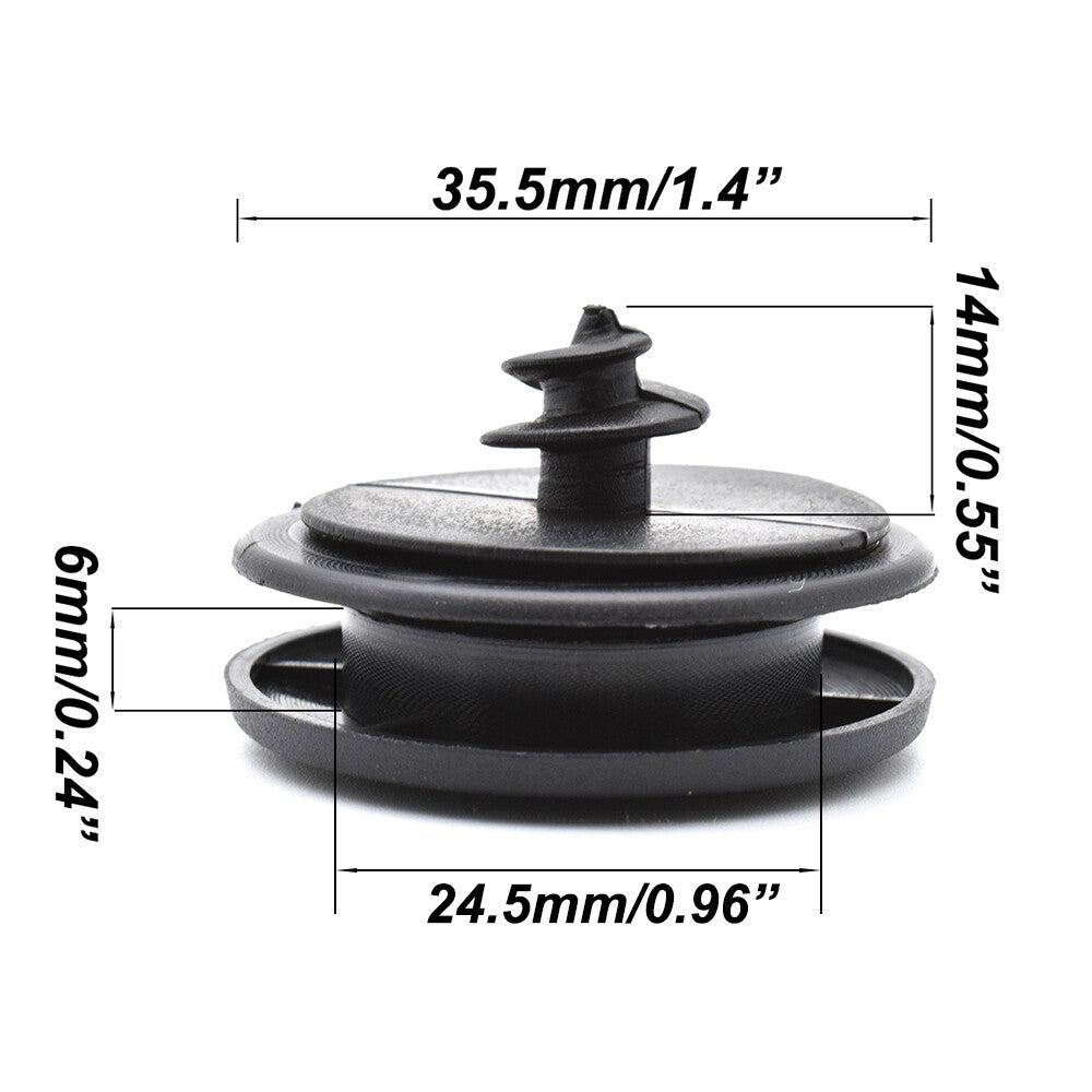 4 x fasteners clips set floor mounting for VW floor mats rubber mats round Q