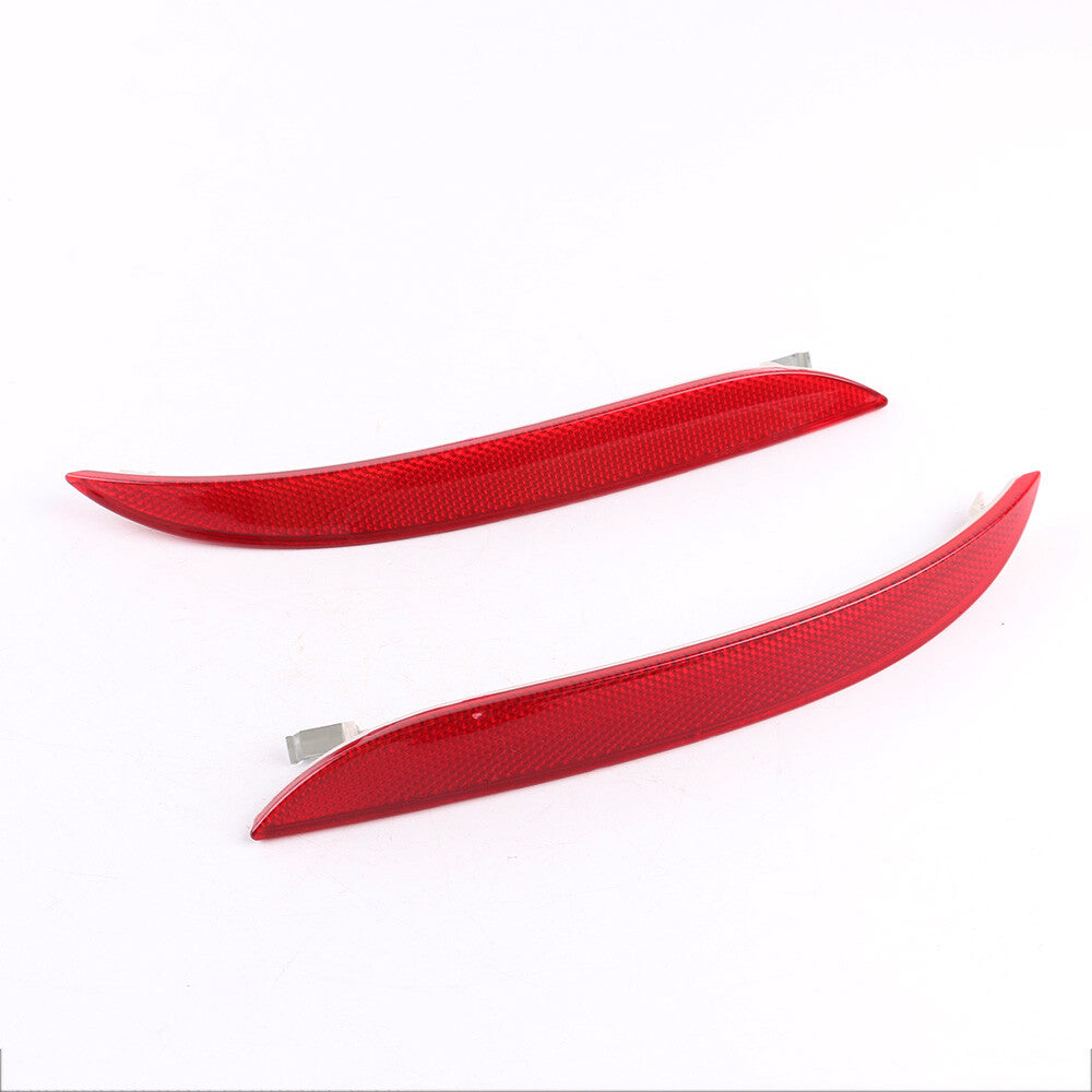 2x Rear Bumper Reflector Red for BMW E60 E61 528i 535i Facelift LCI Left + Right