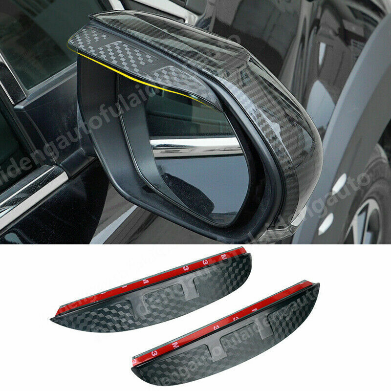 for Toyota CHR C-HR 2016-2021 Carbon Fiber ABS Rearview Mirror Rain Eyebrow Trim