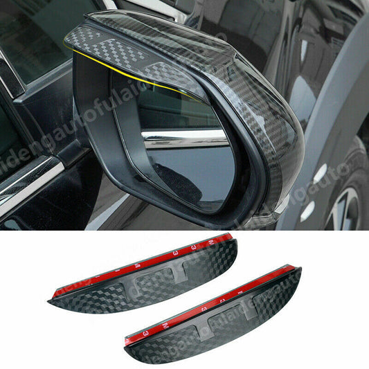 for Toyota CHR C-HR 2016-2021 Carbon Fiber ABS Rearview Mirror Rain Eyebrow Trim