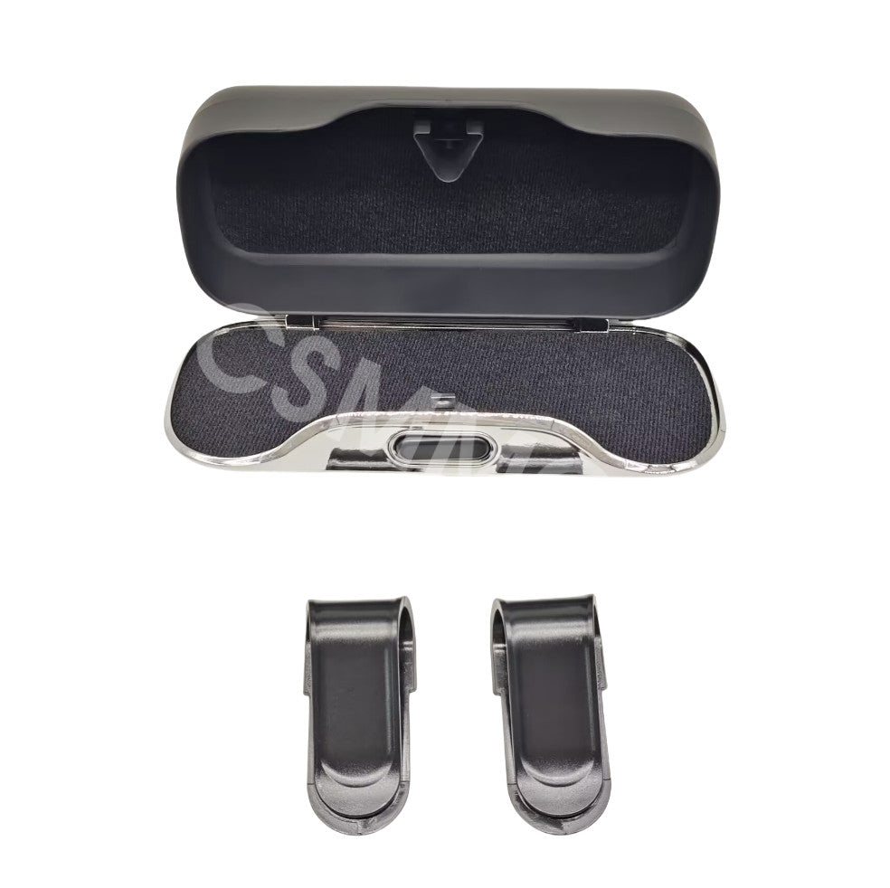 Car Sun Visor Eyeglasses Storage Box Eyeglass Case Sunglasses Holder Support
