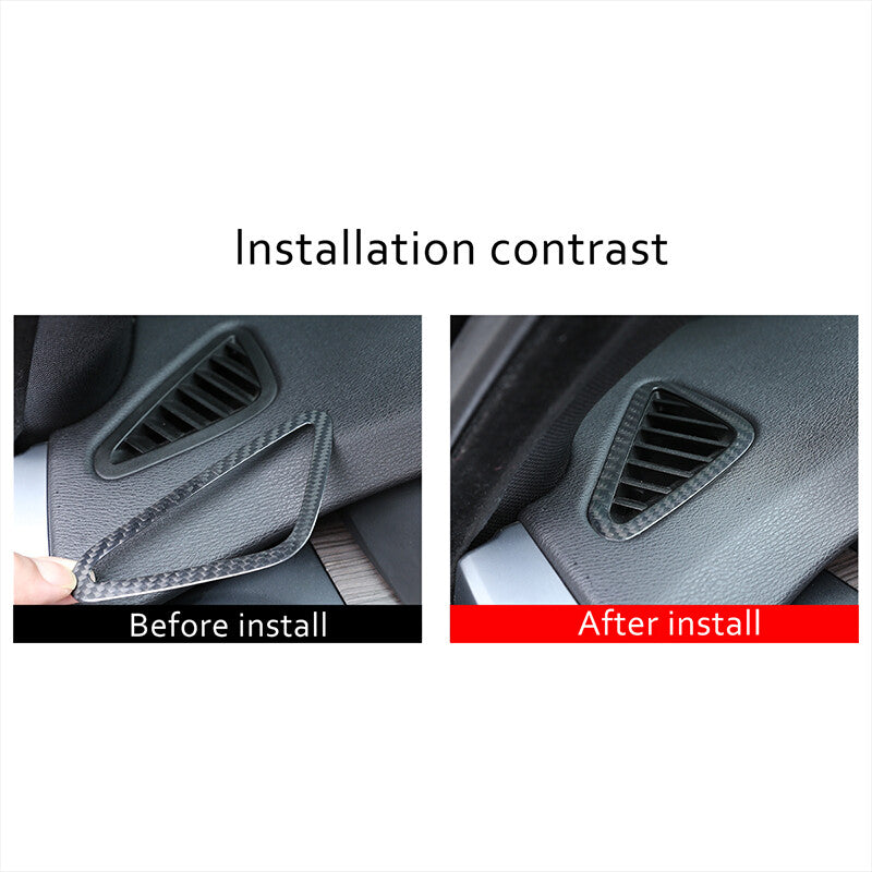 carbon fiber dashboard vent socket cover trim for X5 X6 2014-2018 n